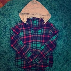 Blue & Pink Plaid Shirt